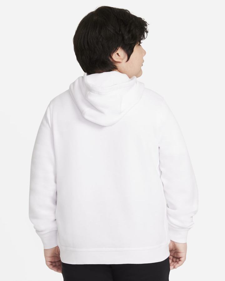 Sudadera Con Capucha Nike Sportswear Club Fleece Kids Niña Blancas Rojas Claro | BUISO-8754
