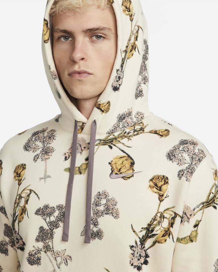 Sudadera Con Capucha Nike Sportswear Club Fleece Hombre Beige Claro Moradas | BZVIS-3507