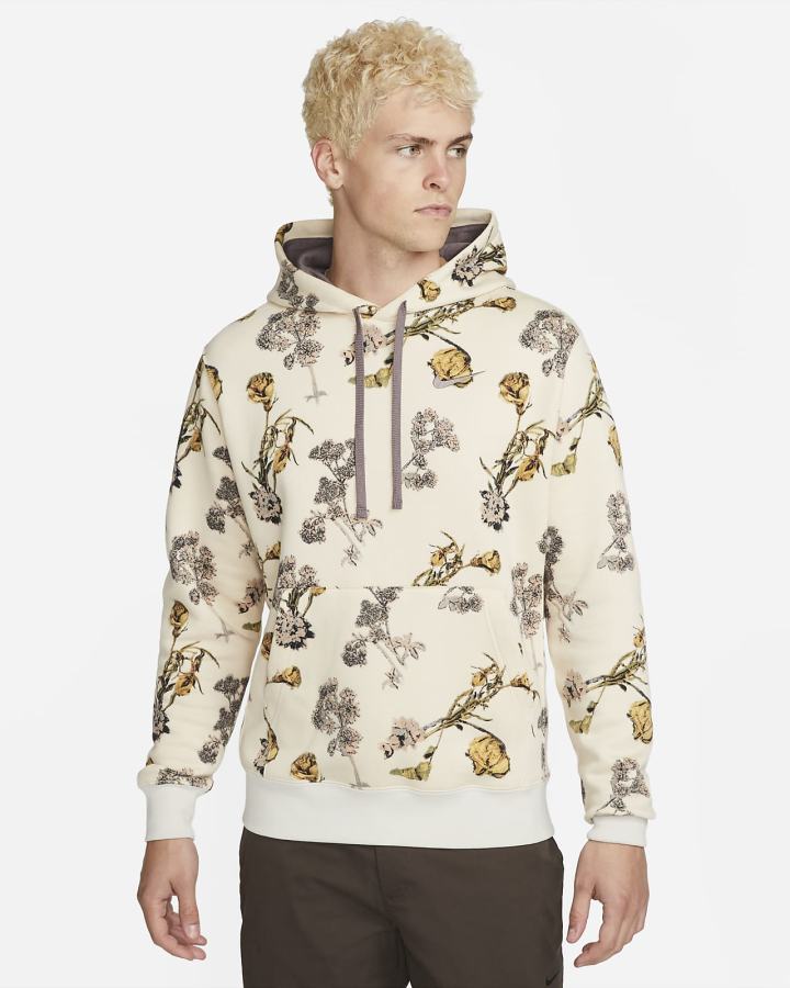 Sudadera Con Capucha Nike Sportswear Club Fleece Hombre Beige Claro Moradas | BZVIS-3507
