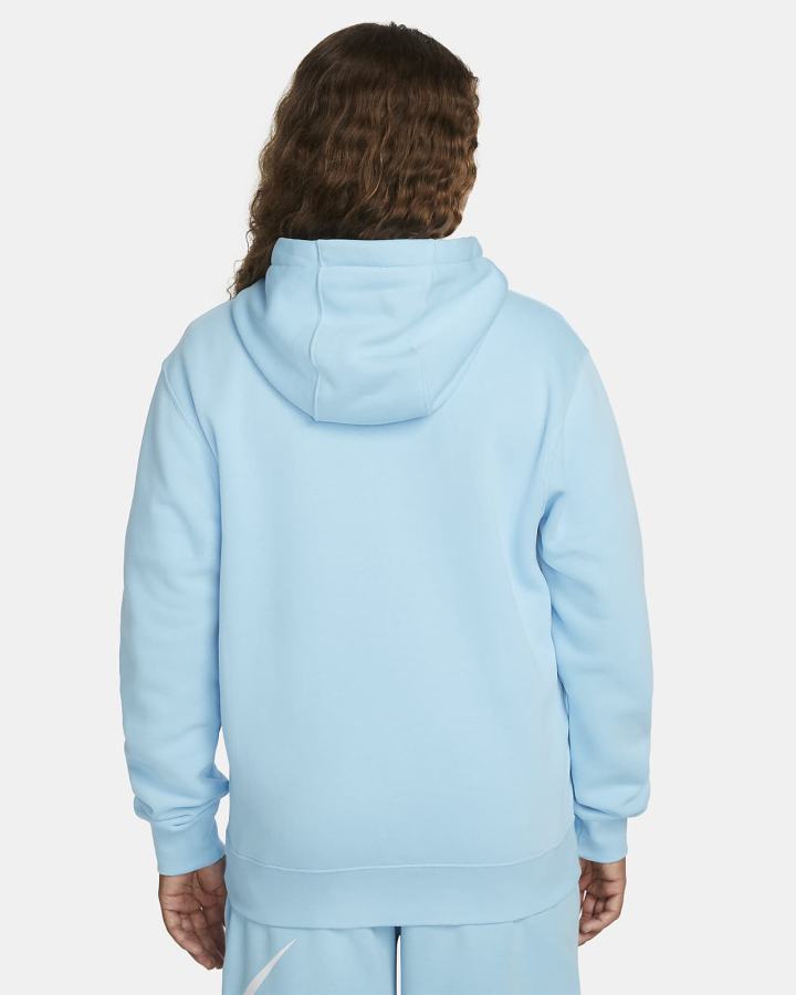 Sudadera Con Capucha Nike Sportswear Club Fleece Full-Zip Hombre Azules Blancas | CHDOY-0354