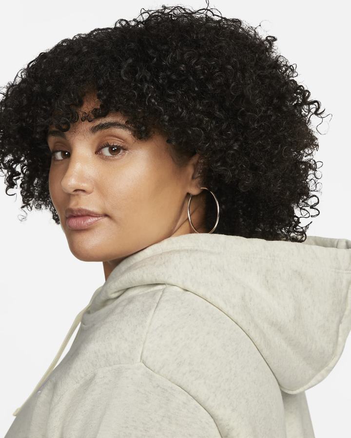 Sudadera Con Capucha Nike Sportswear Club Fleece Mujer Beige Blancas | CNDBP-4590