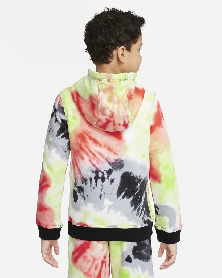 Sudadera Con Capucha Nike Sportswear Club Kids Tie-Dye Niño Negras | DERYZ-6415