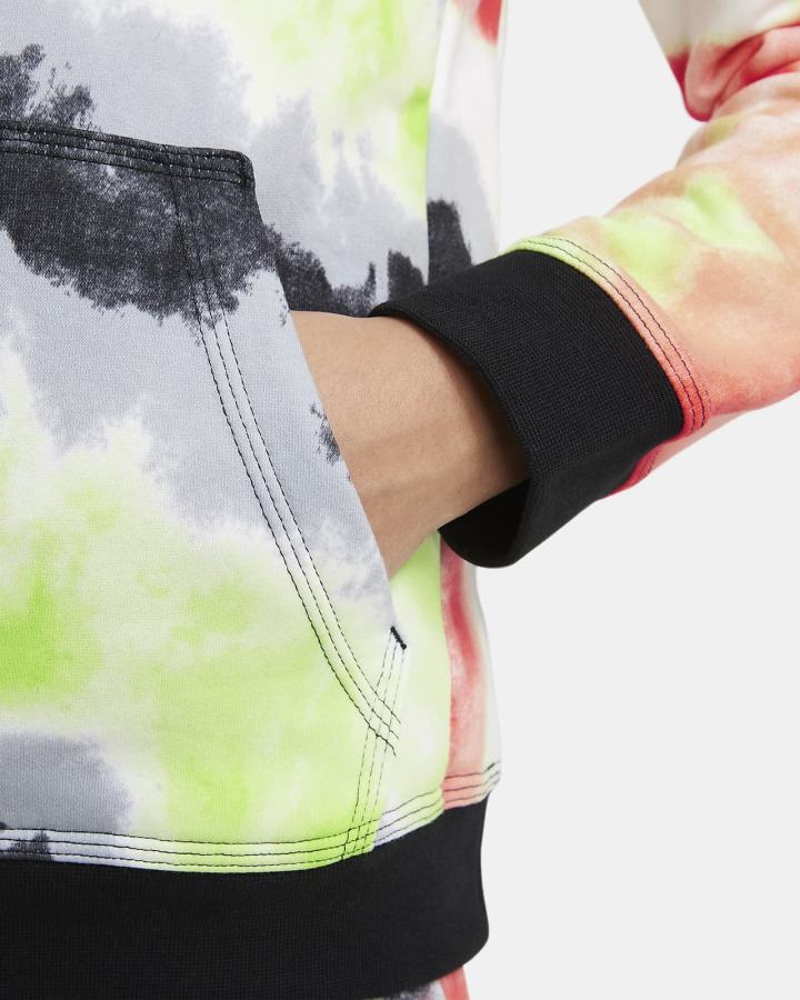 Sudadera Con Capucha Nike Sportswear Club Kids Tie-Dye Niño Negras | DERYZ-6415