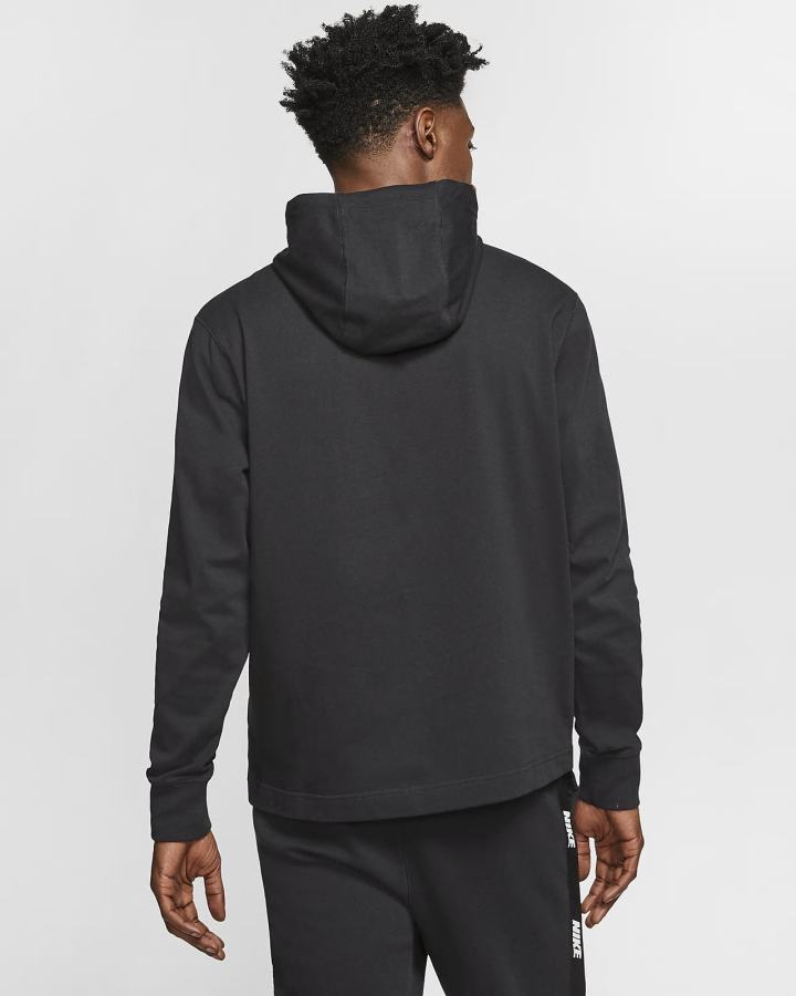 Sudadera Con Capucha Nike Sportswear Club Hombre Negras Blancas | DFINY-7890