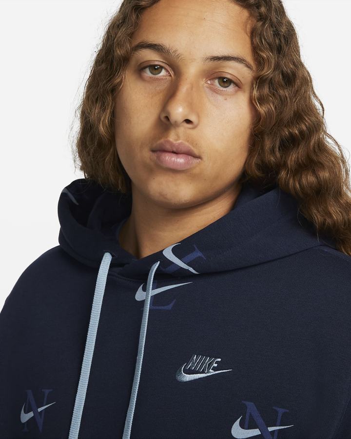 Sudadera Con Capucha Nike Sportswear Club Hombre Obsidian Azules | DTVZK-8520