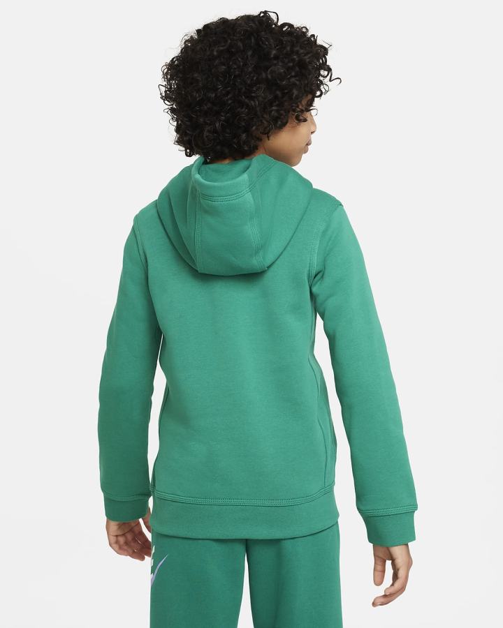Sudadera Con Capucha Nike Sportswear Club Fleece Kids Niña Verde | EMZSJ-2071