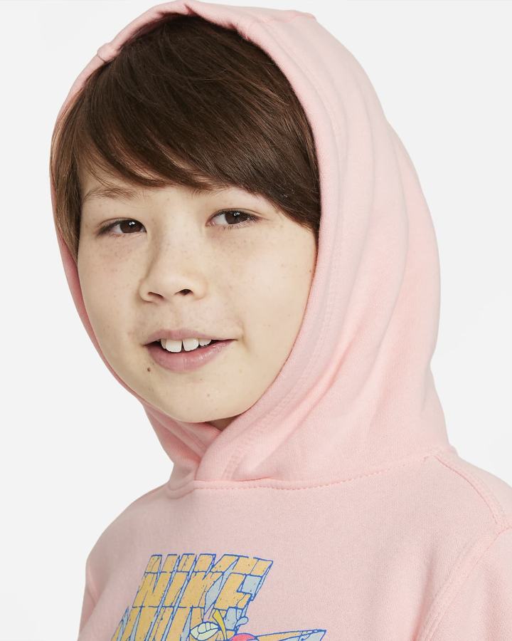 Sudadera Con Capucha Nike Sportswear Club Kids Niño Rosas | ENHZQ-4726