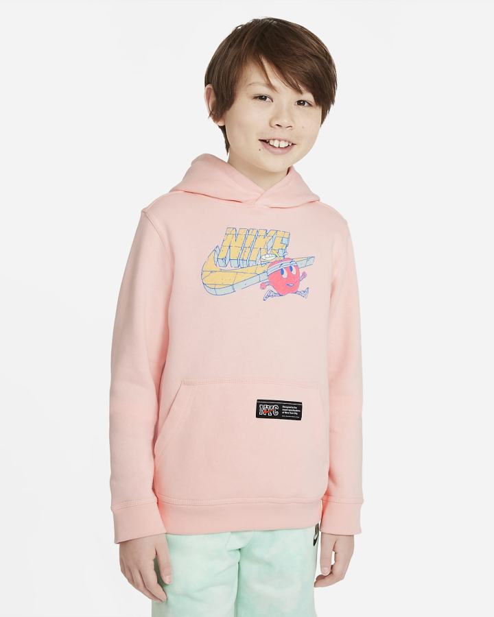 Sudadera Con Capucha Nike Sportswear Club Kids Niño Rosas | ENHZQ-4726