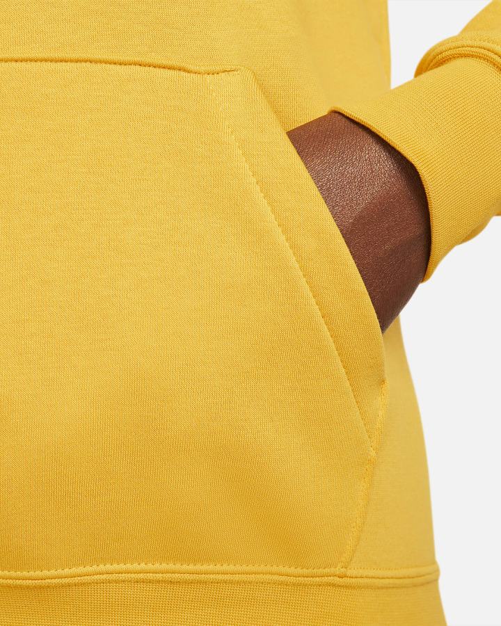Sudadera Con Capucha Nike Sportswear Club Fleece Mujer Amarillo Blancas | EQNDV-8169