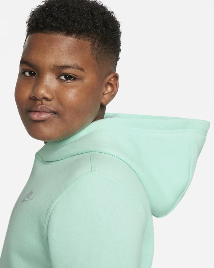 Sudadera Con Capucha Nike Sportswear Club Kids Niño Verde Menta Blancas | EVSCQ-3267
