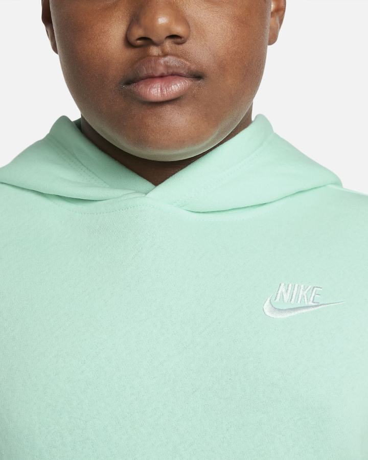 Sudadera Con Capucha Nike Sportswear Club Kids Niño Verde Menta Blancas | EVSCQ-3267