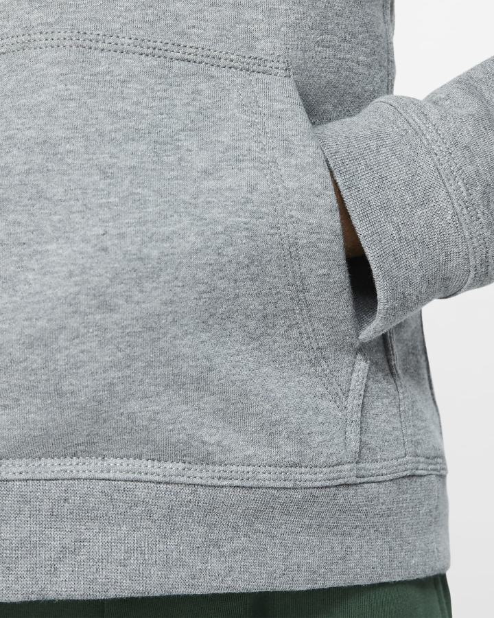 Sudadera Con Capucha Nike Sportswear Club Kids Niño Gris Oscuro Blancas | FGQDK-1304
