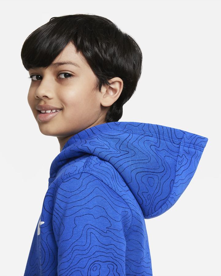 Sudadera Con Capucha Nike Sportswear Club Kids Niño Azul Real Azules | FTIQM-3564