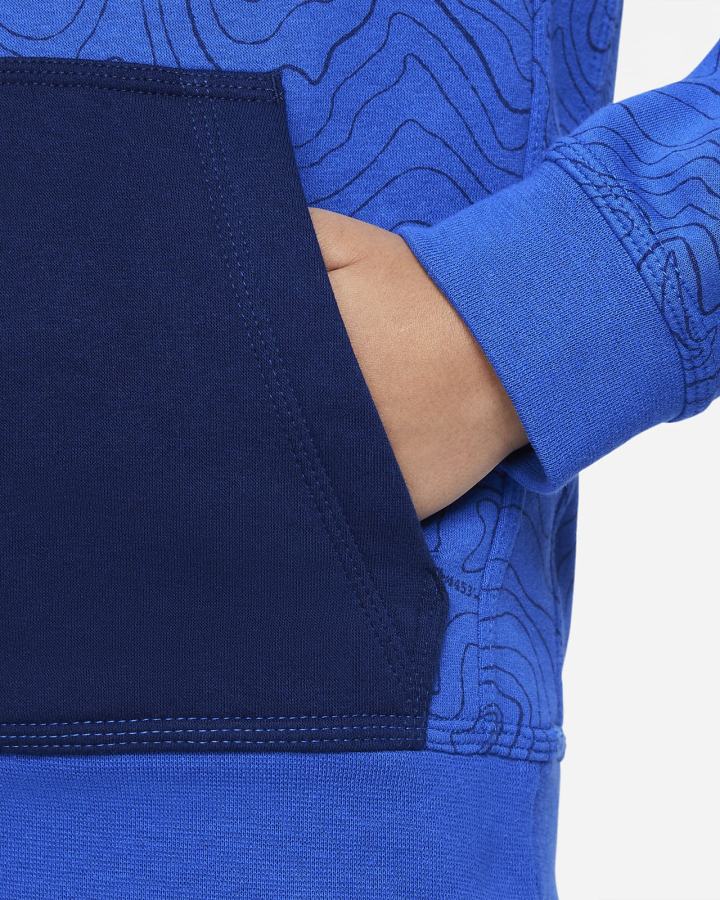 Sudadera Con Capucha Nike Sportswear Club Kids Niño Azul Real Azules | FTIQM-3564
