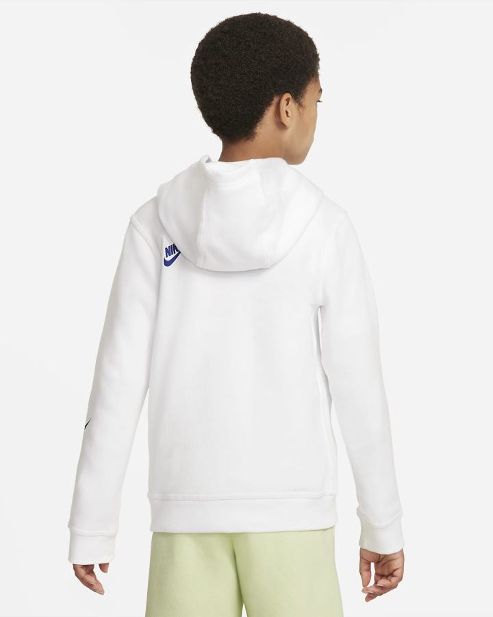 Sudadera Con Capucha Nike Sportswear Club Kids Niño Blancas | HGAOP-5873