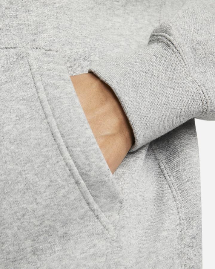 Sudadera Con Capucha Nike Sportswear Club Fleece Full-Zip Hombre Gris Plateadas Blancas | HKJBP-5986