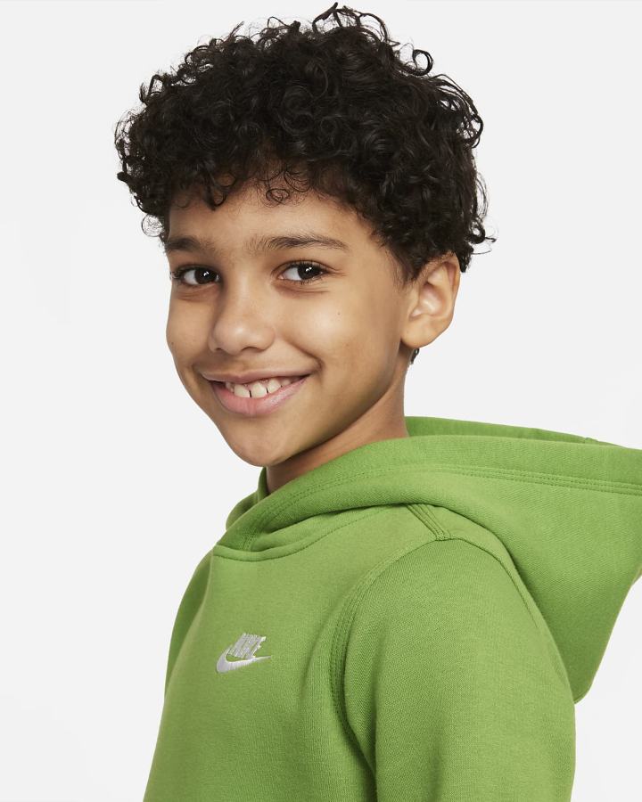 Sudadera Con Capucha Nike Sportswear Club Kids Niño Blancas | HVSGF-7406