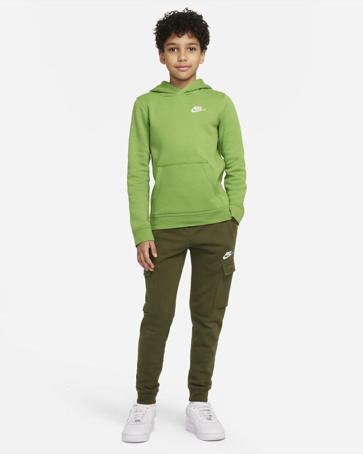 Sudadera Con Capucha Nike Sportswear Club Kids Niño Blancas | HVSGF-7406