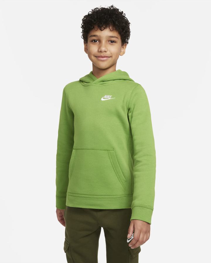 Sudadera Con Capucha Nike Sportswear Club Kids Niño Blancas | HVSGF-7406