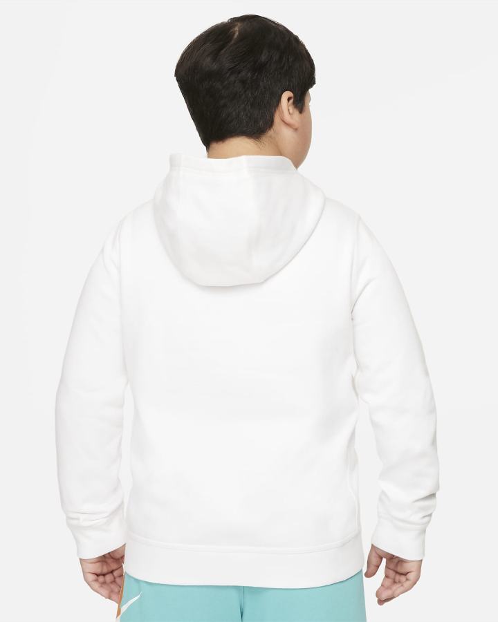Sudadera Con Capucha Nike Sportswear Club Fleece Kids Niña Blancas Amarillo Oscuro | HWEKP-9703