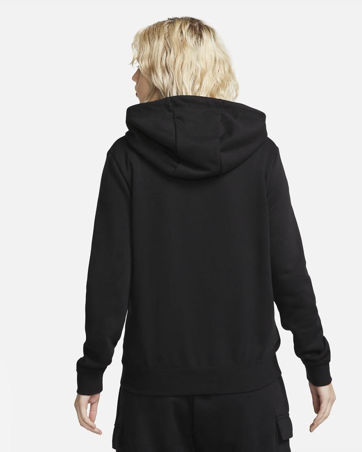 Sudadera Con Capucha Nike Sportswear Club Fleece Funnel-Neck Mujer Negras Blancas | IULPY-1906
