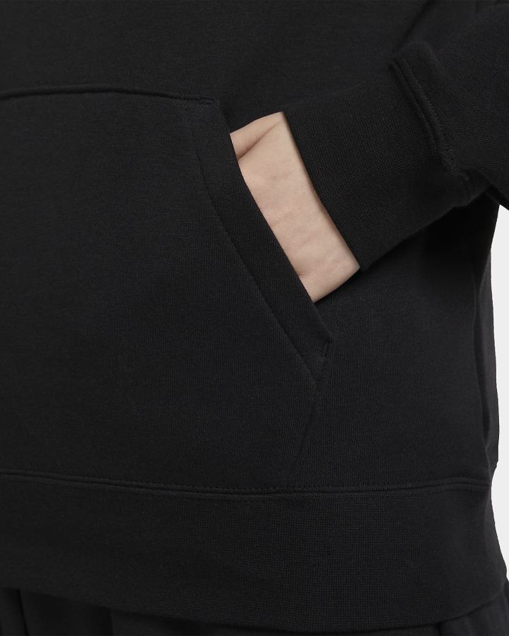 Sudadera Con Capucha Nike Sportswear Club Fleece Funnel-Neck Mujer Negras Blancas | IULPY-1906