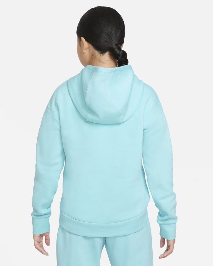 Sudadera Con Capucha Nike Sportswear Club Fleece Kids Full-Zip Niña Blancas | JGUOD-0356