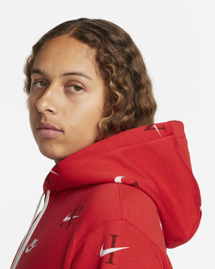 Sudadera Con Capucha Nike Sportswear Club Hombre Rojas Gris | JNKWU-4903