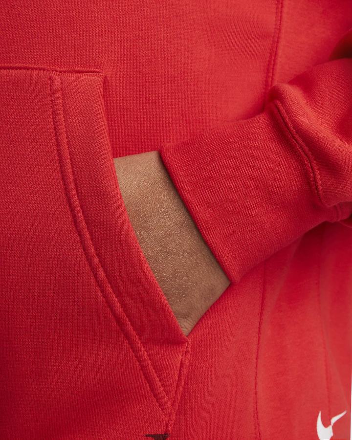Sudadera Con Capucha Nike Sportswear Club Hombre Rojas Gris | JNKWU-4903