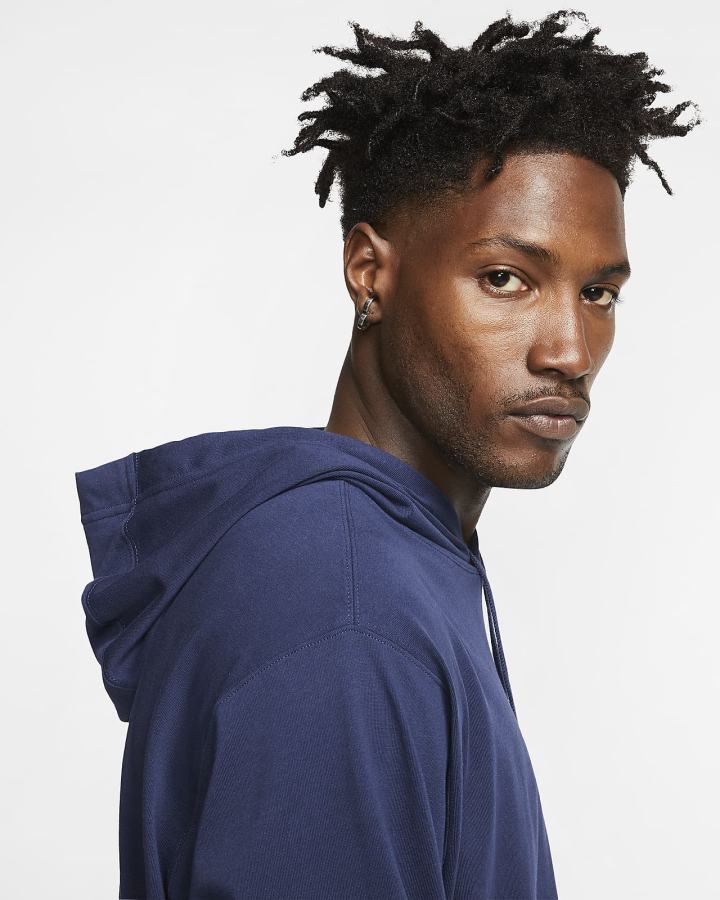 Sudadera Con Capucha Nike Sportswear Club Hombre Azul Marino Blancas | JONMH-9536