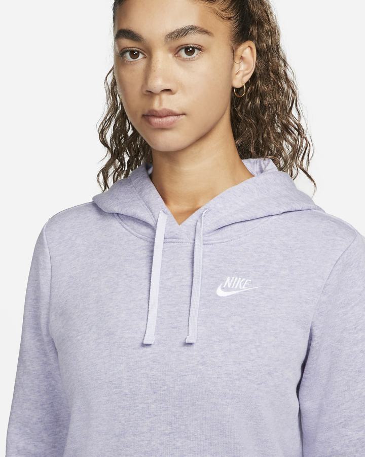 Sudadera Con Capucha Nike Sportswear Club Fleece Mujer Blancas | KQMRH-4572