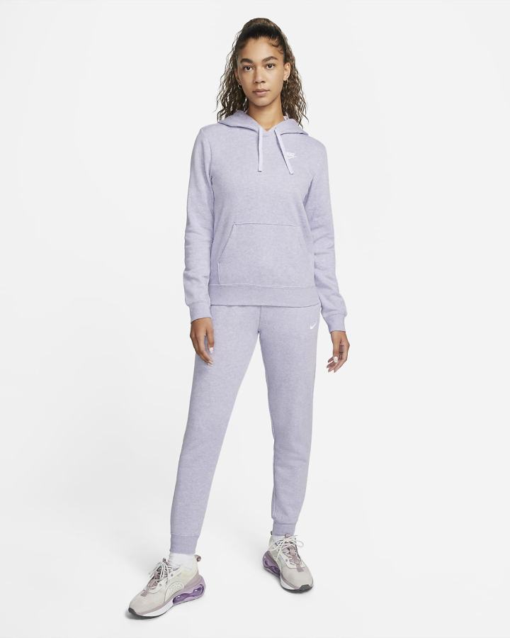 Sudadera Con Capucha Nike Sportswear Club Fleece Mujer Blancas | KQMRH-4572