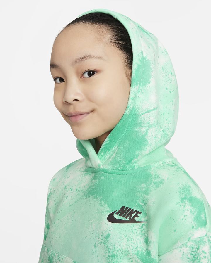 Sudadera Con Capucha Nike Sportswear Club Kids Niña Verde | LDPNG-7326