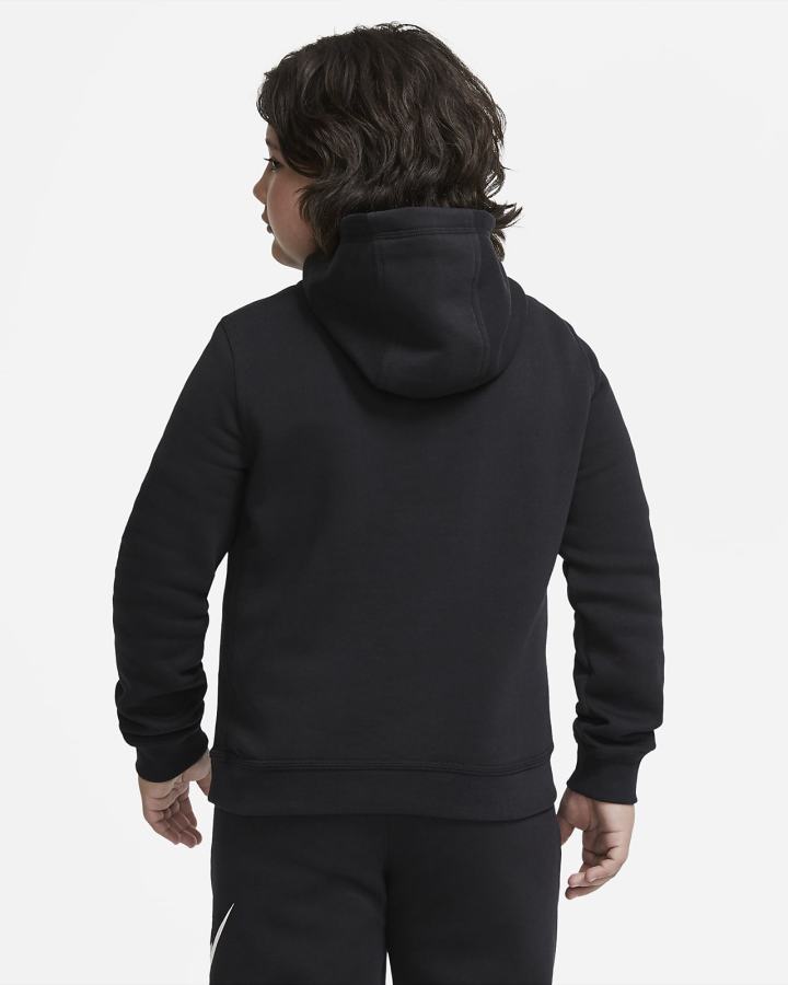 Sudadera Con Capucha Nike Sportswear Club Fleece Kids Niña Negras Gris Claro | LEMUN-1492
