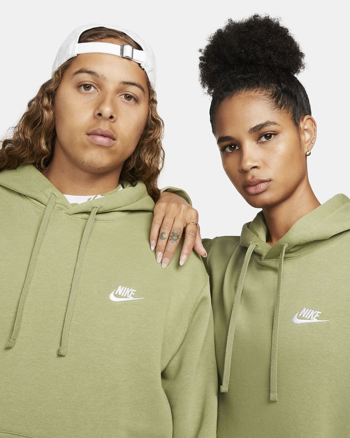 Sudadera Con Capucha Nike Sportswear Club Fleece Mujer Blancas | LPNYI-2014
