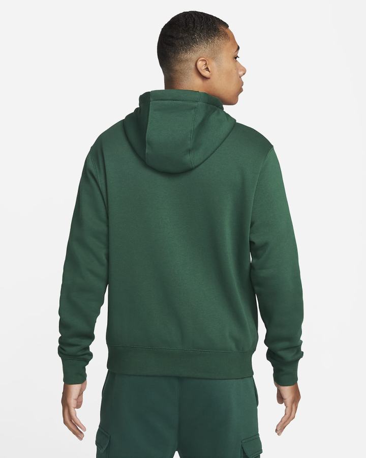 Sudadera Con Capucha Nike Sportswear Club Fleece Full-Zip Hombre Verde Blancas | LYPOM-7504