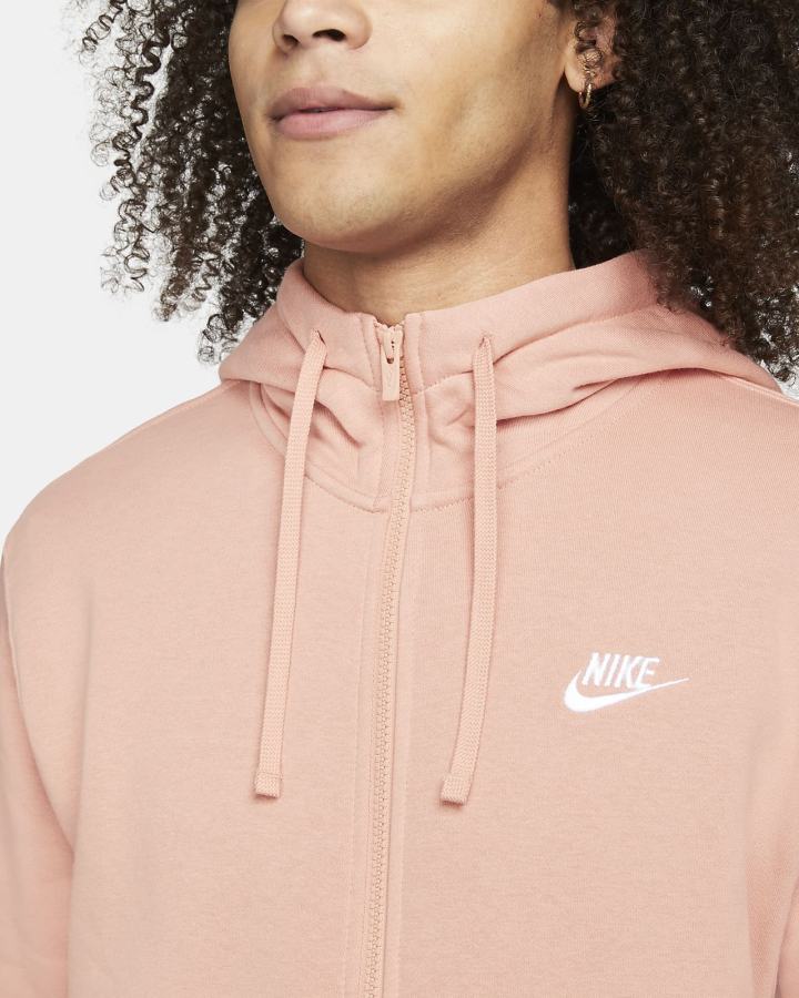 Sudadera Con Capucha Nike Sportswear Club Fleece Full-Zip Hombre Blancas | LZTAR-0947