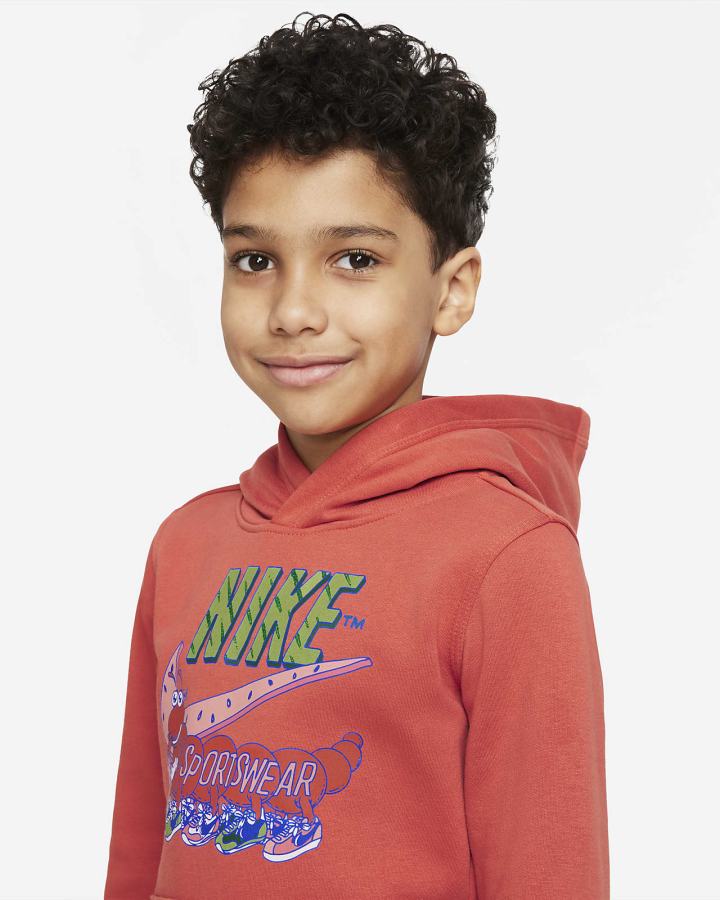 Sudadera Con Capucha Nike Sportswear Club Yeah Kids Niño Naranjas | MUHSQ-5098