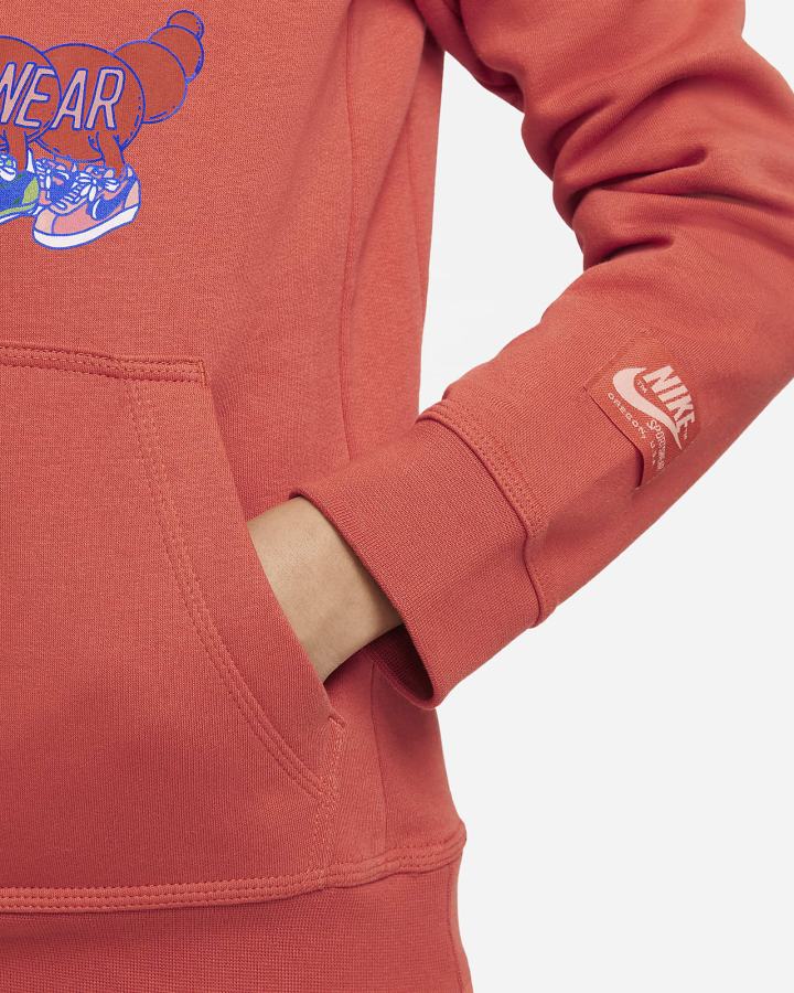 Sudadera Con Capucha Nike Sportswear Club Yeah Kids Niño Naranjas | MUHSQ-5098