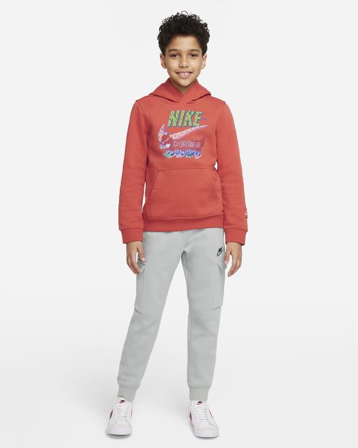 Sudadera Con Capucha Nike Sportswear Club Yeah Kids Niño Naranjas | MUHSQ-5098