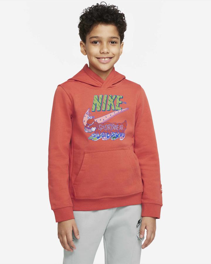 Sudadera Con Capucha Nike Sportswear Club Yeah Kids Niño Naranjas | MUHSQ-5098