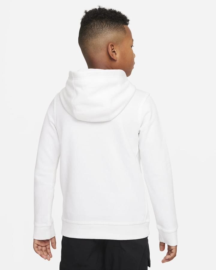 Sudadera Con Capucha Nike Sportswear Club Fleece Kids Niña Blancas Verde | NXKZO-9463