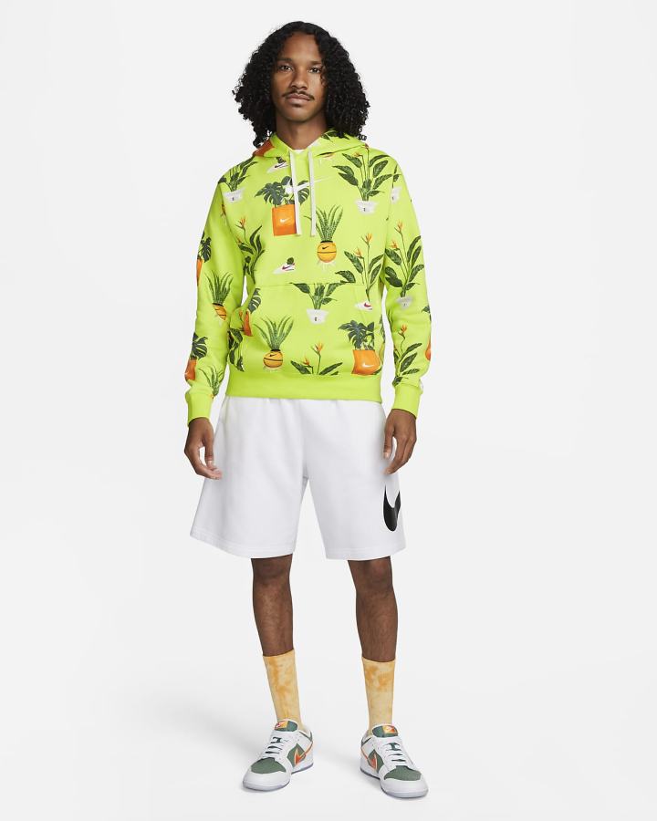 Sudadera Con Capucha Nike Sportswear Club Hombre Verde | OBMNG-1289