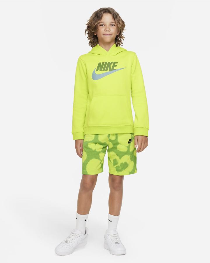 Sudadera Con Capucha Nike Sportswear Club Fleece Kids Niña Verde | OKLAX-6798