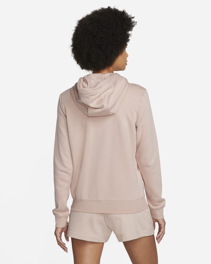 Sudadera Con Capucha Nike Sportswear Club Fleece Full-Zip Mujer Rosas Blancas | OSDZQ-9132