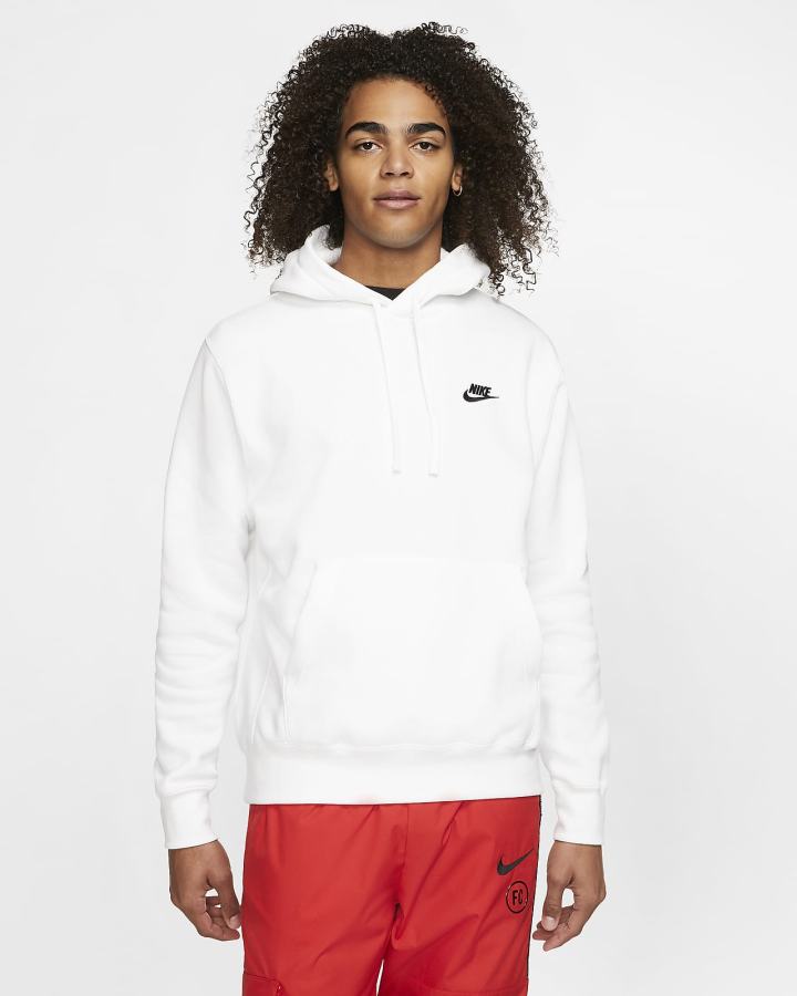Sudadera Con Capucha Nike Sportswear Club Fleece Mujer Blancas Negras | OSECQ-8435