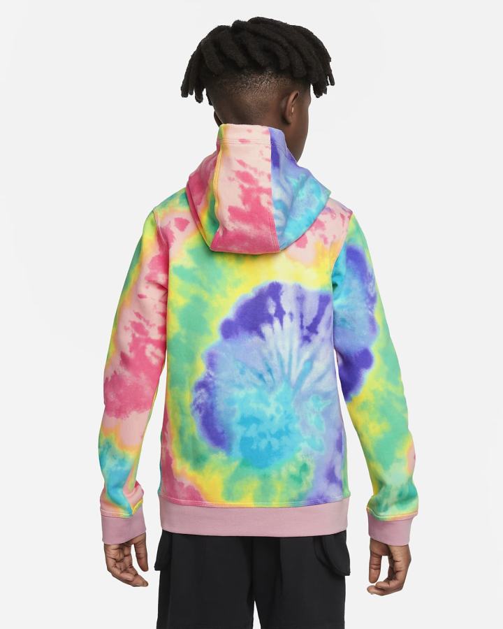 Sudadera Con Capucha Nike Sportswear Club Kids Tie-Dye Niño Multicolor | OVJWL-4571
