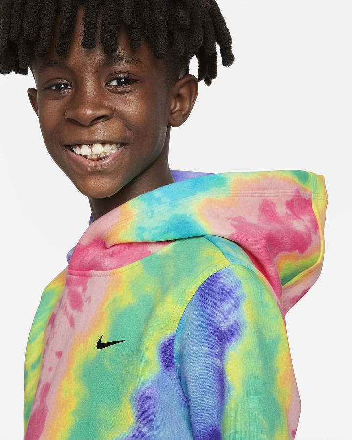 Sudadera Con Capucha Nike Sportswear Club Kids Tie-Dye Niño Multicolor | OVJWL-4571