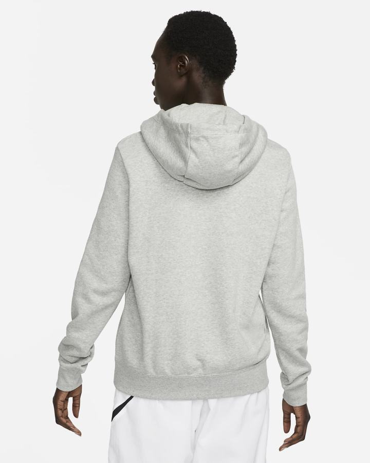 Sudadera Con Capucha Nike Sportswear Club Fleece Funnel-Neck Mujer Gris Oscuro Blancas | POQUD-4850