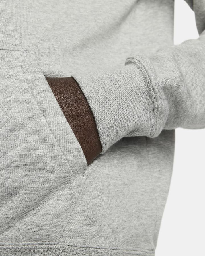 Sudadera Con Capucha Nike Sportswear Club Fleece Funnel-Neck Mujer Gris Oscuro Blancas | POQUD-4850